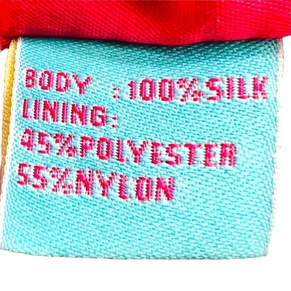 Vera Bradley 100% Silk Collection Tropical Floral Shoulder Bag Purse Aqua Coral - Picture 13 of 16